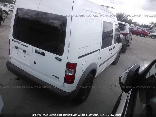 NM0LS6AN5CT114581 - 2012 FORD TRANSIT CONNECT XL WHITE photo 4