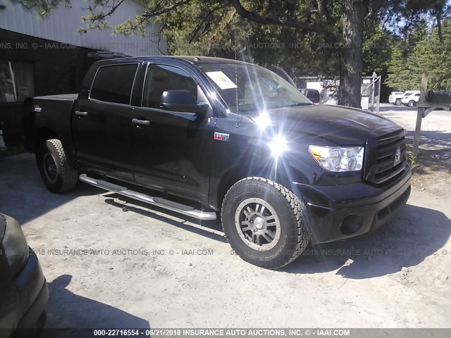 5TFDY5F16CX224246 - 2012 TOYOTA TUNDRA CREWMAX SR5 BLACK photo 1