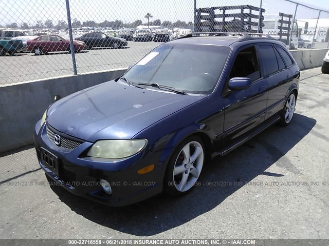 JM1BJ246421495607 - 2002 MAZDA PROTEGE PR5 深蓝色 照片 2