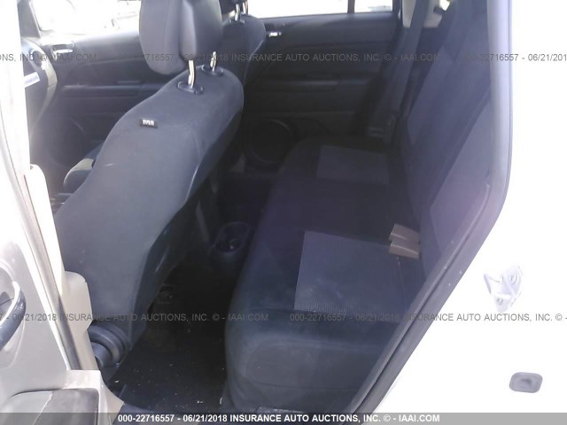 1C4NJCBA2FD104632 - 2015 JEEP COMPASS SPORT WHITE photo 8