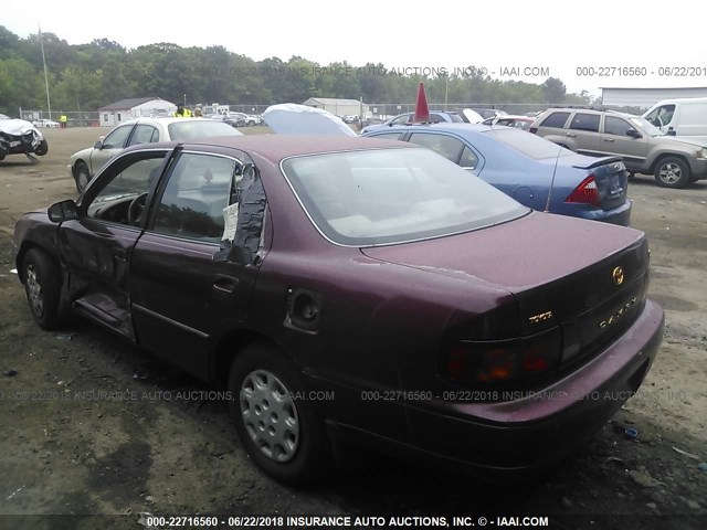 4T1BG12K2TU788829 - 1996 TOYOTA CAMRY DX/LE/XLE BURGUNDY photo 3