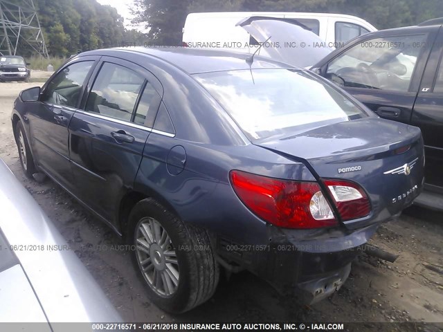 1C3LC56K47N527356 - 2007 CHRYSLER SEBRING TOURING BLUE photo 3