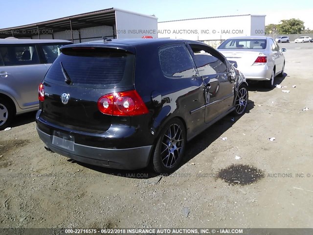 WVWEV71K57W067717 - 2007 VOLKSWAGEN NEW GTI BLACK photo 4