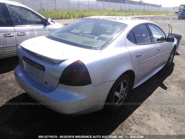 2G2WS522X41147067 - 2004 PONTIAC GRAND PRIX GT2 SILVER photo 4