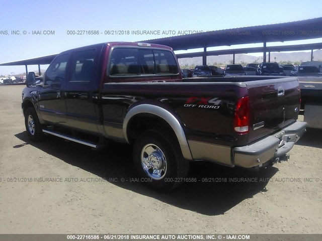 1FTSW21P36ED56954 - 2006 FORD F250 SUPER DUTY RED photo 3