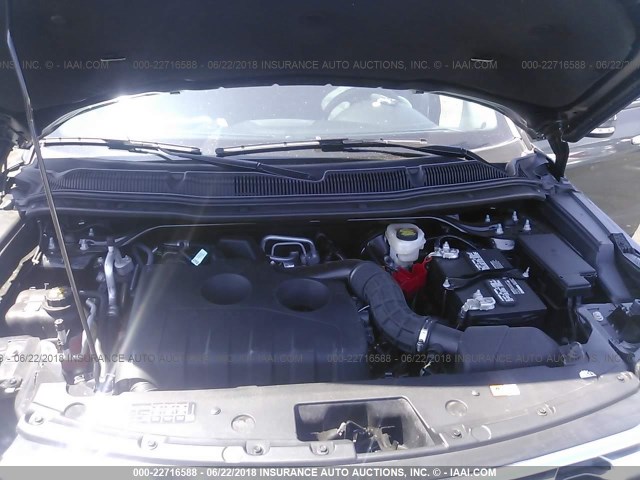 1FM5K7FH6HGE42009 - 2017 FORD EXPLORER LIMITED 灰色 照片 10