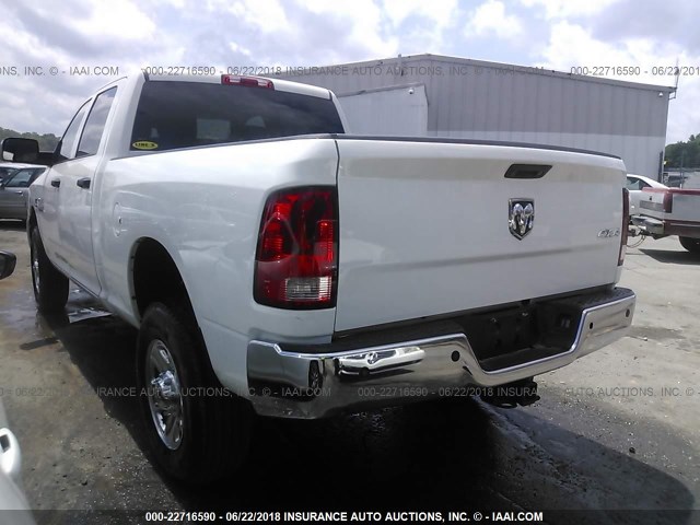 3C6UR5CL0GG253066 - 2016 RAM 2500 ST WHITE photo 3