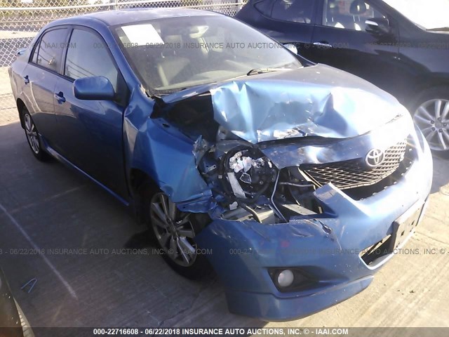 1NXBU40E69Z050127 - 2009 TOYOTA COROLLA S/LE/XLE 蓝色 照片 1