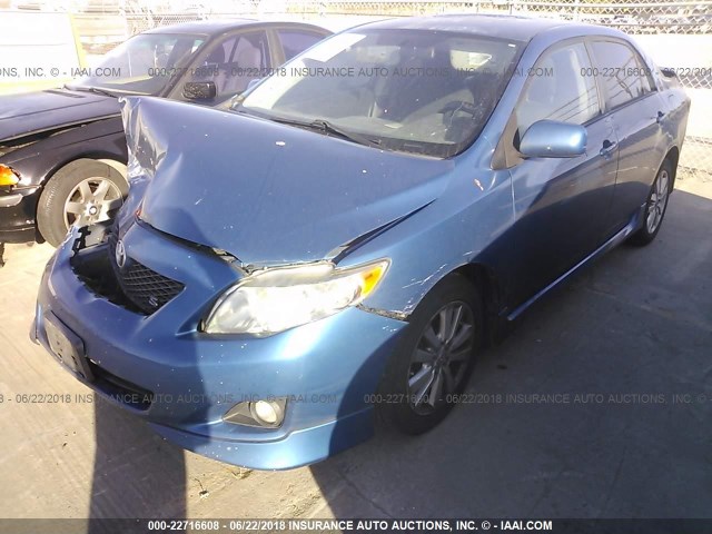 1NXBU40E69Z050127 - 2009 TOYOTA COROLLA S/LE/XLE 蓝色 照片 2