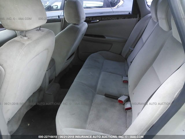 2G1WG5EK2B1244973 - 2011 CHEVROLET IMPALA LT SILVER photo 8