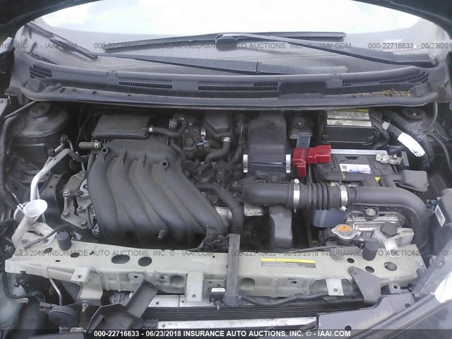 3N1CE2CPXEL403807 - 2014 NISSAN VERSA NOTE S/S PLUS/SV/SL BLACK photo 10