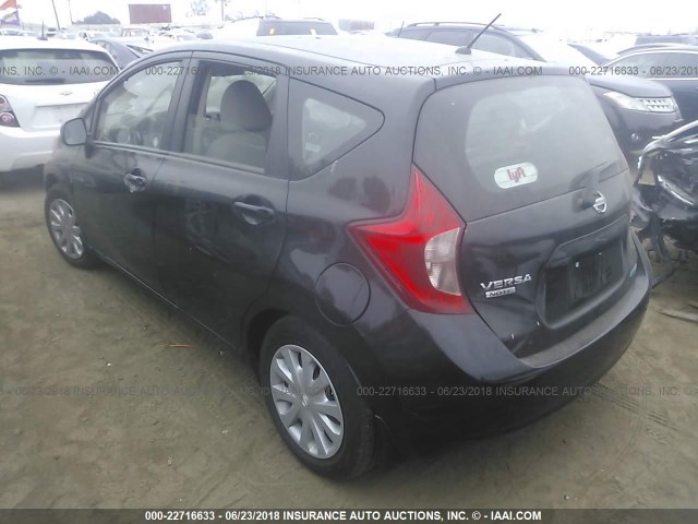 3N1CE2CPXEL403807 - 2014 NISSAN VERSA NOTE S/S PLUS/SV/SL BLACK photo 3