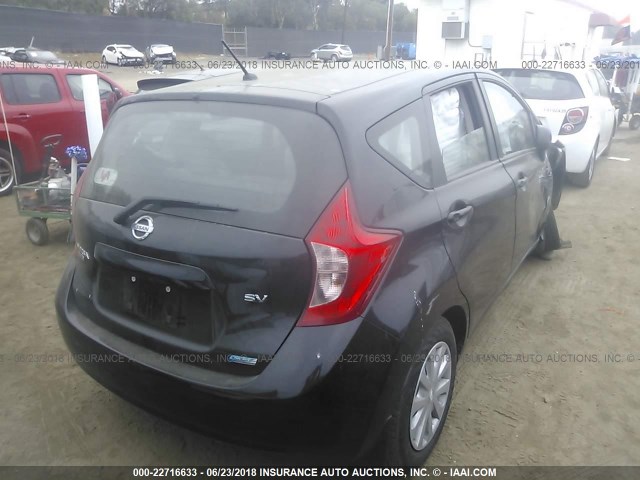 3N1CE2CPXEL403807 - 2014 NISSAN VERSA NOTE S/S PLUS/SV/SL BLACK photo 4