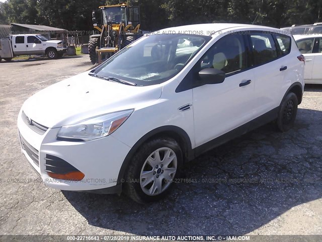 1FMCU0F76GUA04011 - 2016 FORD ESCAPE S WHITE photo 2