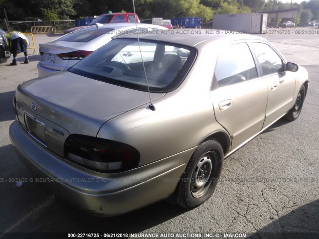 1YVGF22C0W5760757 - 1998 MAZDA 626 DX/LX TAN photo 4