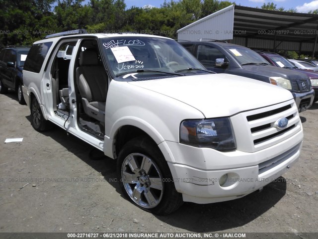 1FMFK19518LA17033 - 2008 FORD EXPEDITION EL LIMITED WHITE photo 1