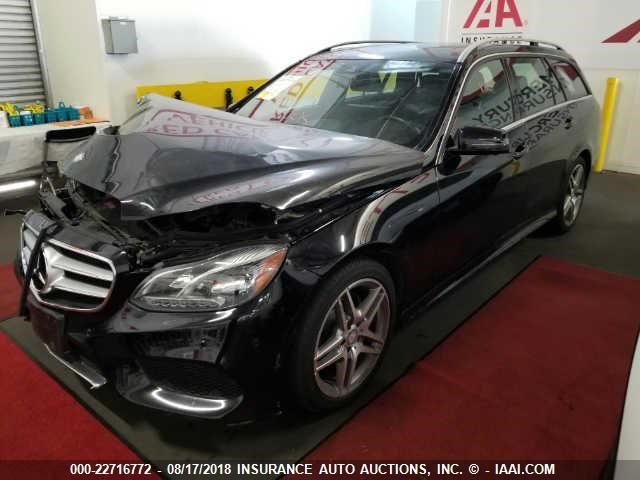 WDDHH8JB1EA854481 - 2014 MERCEDES-BENZ E 350 4MATIC WAGON BLACK photo 2