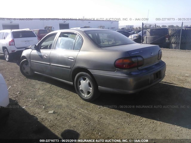 1G1NE52J816109324 - 2001 CHEVROLET MALIBU LS 灰色 照片 3