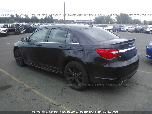 1C3CCBBG9EN185223 - 2014 CHRYSLER 200 TOURING BLACK photo 3