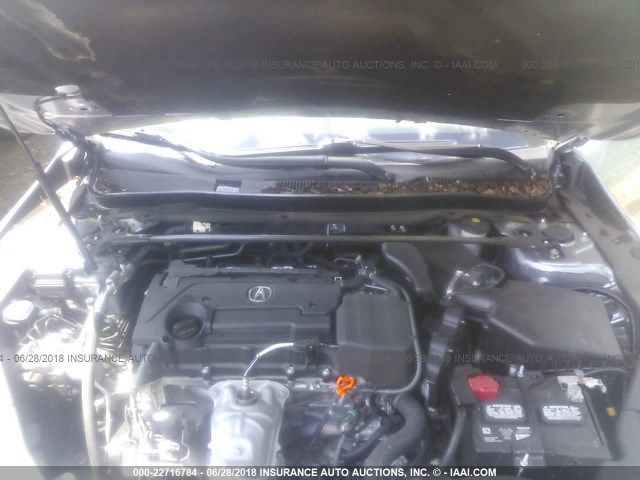 19UUB1F55GA007682 - 2016 ACURA TLX TECH SILVER photo 10