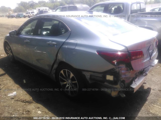19UUB1F55GA007682 - 2016 ACURA TLX TECH SILVER photo 3