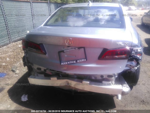 19UUB1F55GA007682 - 2016 ACURA TLX TECH SILVER photo 6