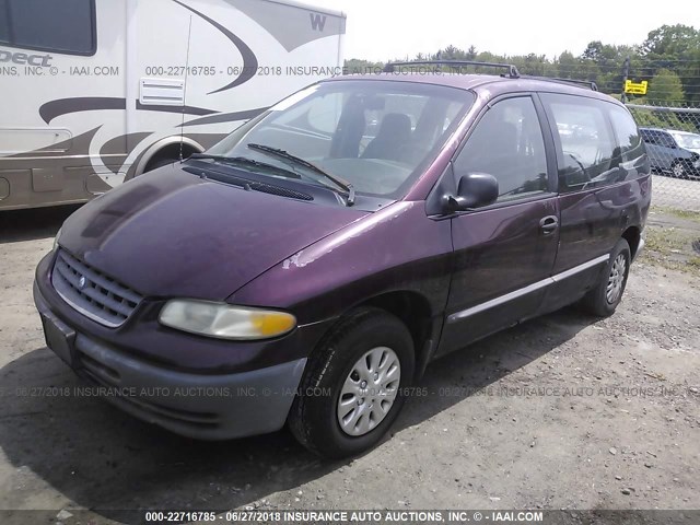 2P4FP25B3WR586098 - 1998 PLYMOUTH VOYAGER PURPLE photo 2