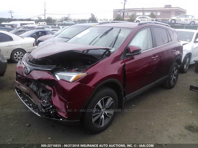 2T3RFREV2JW711548 - 2018 TOYOTA RAV4 ADVENTURE/XLE 红色 照片 2
