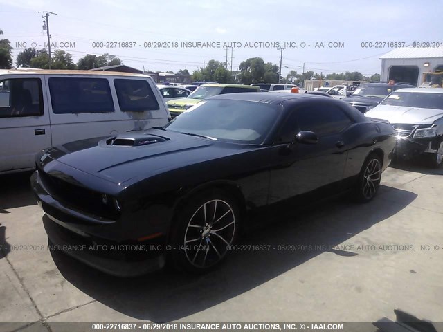 2C3CDZFJ3GH279945 - 2016 DODGE CHALLENGER R/T SCAT PACK BLACK photo 2