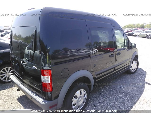 NM0LS6AN8DT129223 - 2013 FORD TRANSIT CONNECT XL BLACK photo 4