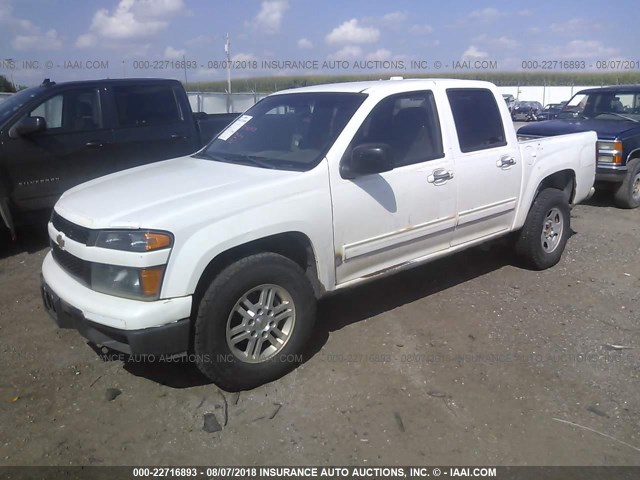 1GCHTCFEXC8129688 - 2012 CHEVROLET COLORADO LT WHITE photo 2