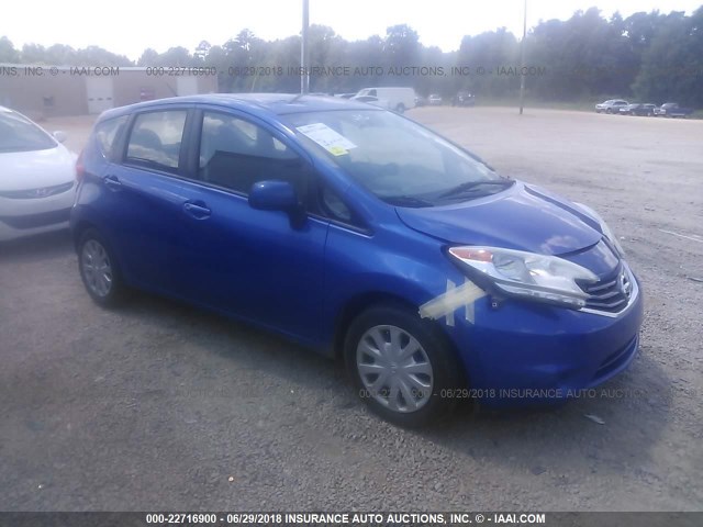 3N1CE2CP2EL367515 - 2014 NISSAN VERSA NOTE S/S PLUS/SV/SL BLUE photo 1
