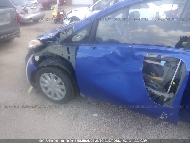 3N1CE2CP2EL367515 - 2014 NISSAN VERSA NOTE S/S PLUS/SV/SL BLUE photo 6