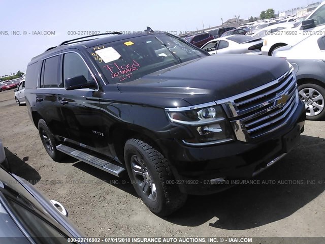 1GNSKBKC0FR634216 - 2015 CHEVROLET TAHOE K1500 LT BLACK photo 1