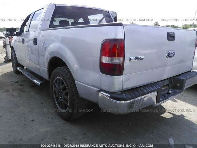 1FTRW12W34KD10103 - 2004 FORD F150 SUPERCREW GRAY photo 3