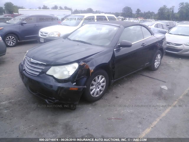 1C3LC45KX8N677808 - 2008 CHRYSLER SEBRING BLACK photo 2