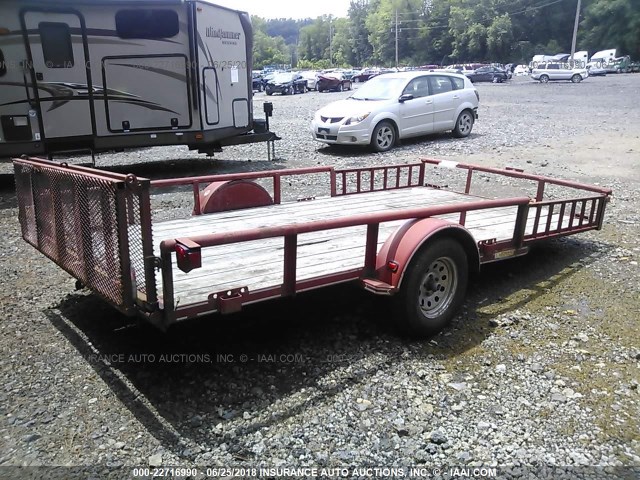 46UFU141081120949 - 2008 DIAMOND C UTILITY TRLR  RED photo 4