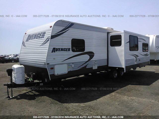 5ZT2AVSB8EB902813 - 2014 AVENGER TRAVEL TRAILER  WHITE photo 2