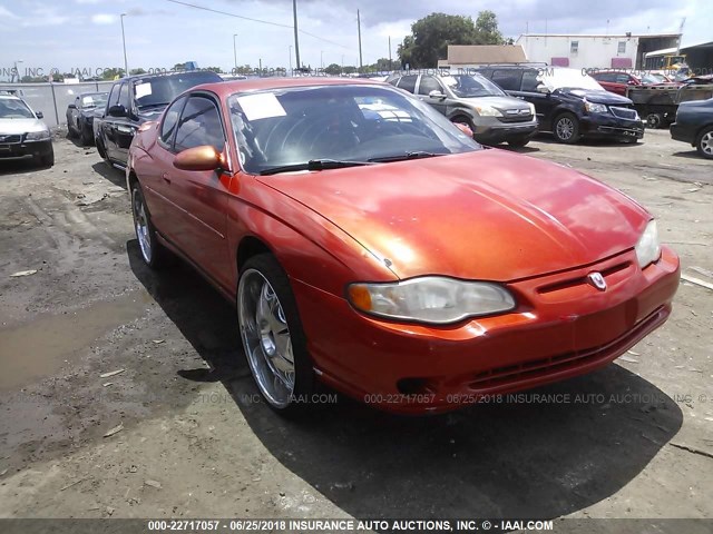 2G1WW12E3Y9372126 - 2000 CHEVROLET MONTE CARLO LS 橙色 照片 1