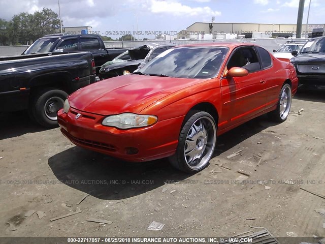 2G1WW12E3Y9372126 - 2000 CHEVROLET MONTE CARLO LS 橙色 照片 2