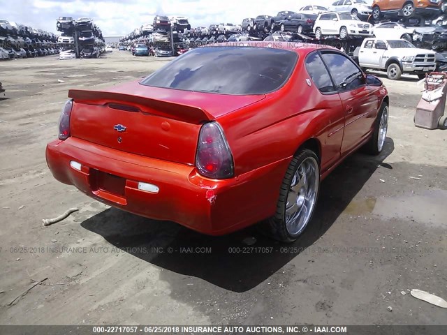 2G1WW12E3Y9372126 - 2000 CHEVROLET MONTE CARLO LS 橙色 照片 4