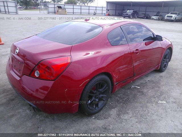 1N4BL24E18C132685 - 2008 NISSAN ALTIMA 3.5SE RED photo 4