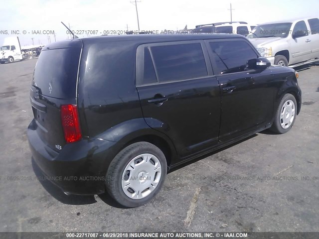 JTLKE50EX91076467 - 2009 TOYOTA SCION XB BLACK photo 4