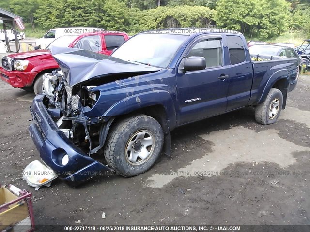 5TEUU42N06Z163102 - 2006 TOYOTA TACOMA ACCESS CAB Көк фото 2