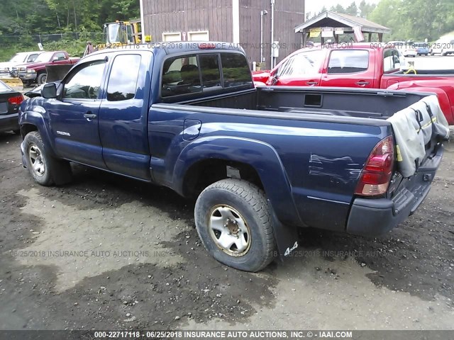 5TEUU42N06Z163102 - 2006 TOYOTA TACOMA ACCESS CAB BLUE photo 3