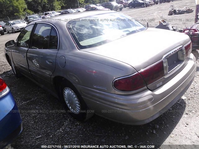 1G4HR54K11U222246 - 2001 BUICK LESABRE LIMITED GOLD photo 3