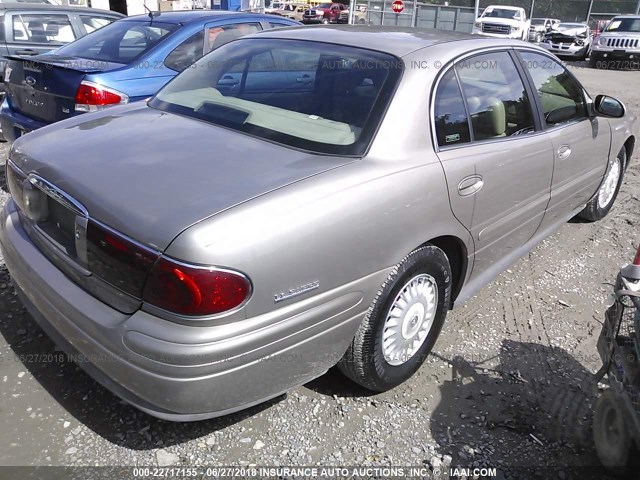 1G4HR54K11U222246 - 2001 BUICK LESABRE LIMITED GOLD photo 4