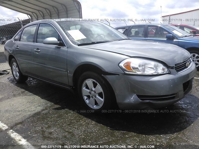 2G1WT58K689135658 - 2008 CHEVROLET IMPALA LT GRAY photo 1