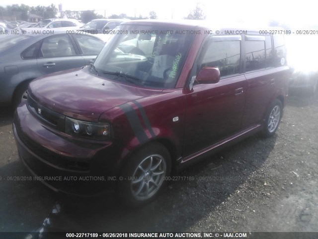 JTLKT324964110519 - 2006 TOYOTA SCION XB მუქწითელი ფოტო 2