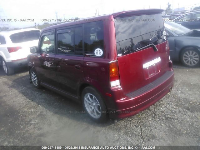 JTLKT324964110519 - 2006 TOYOTA SCION XB მუქწითელი ფოტო 3